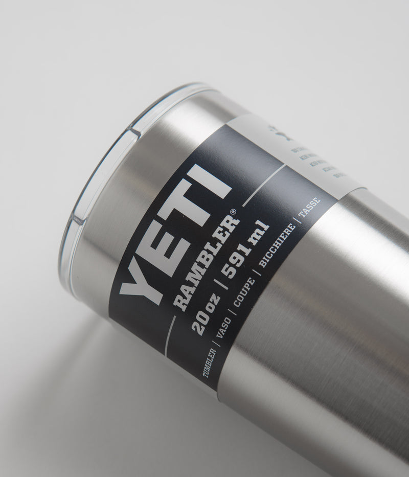 Yeti Rambler Tumbler V2 20oz in Stainless Steel
